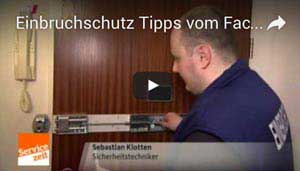 Schlüsseldienst Dortmund im WDR Fersehen bei der Servicezeit - Beitrag über Einbruchschutz